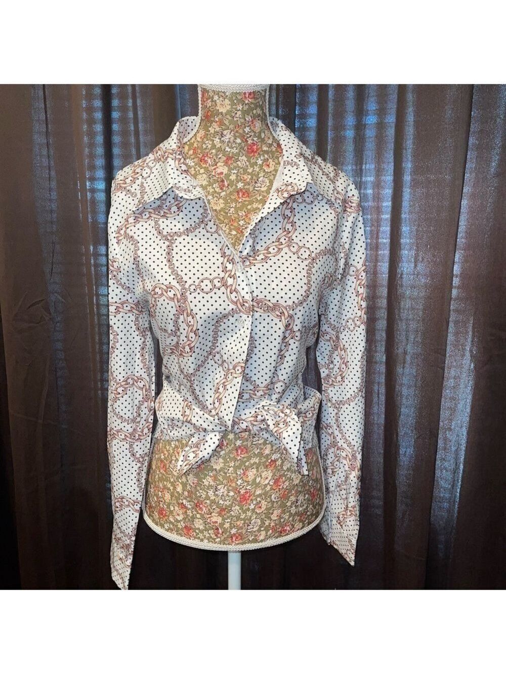 NWOT Chain Print Blouse 5️⃣✖️3️⃣0️⃣